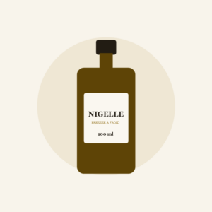 Huile de nigelle bio pressée à froid 100 ml, flacon ambré