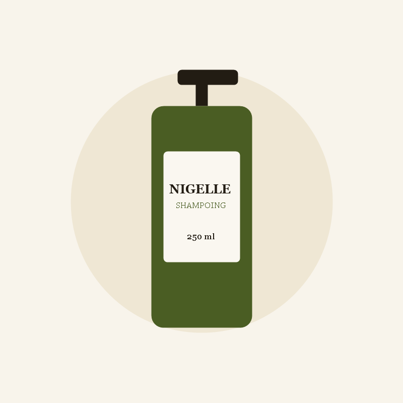 shampoing-nigelle-250ml Shampoing à l'huile de nigelle 250 ml, flacon pompe